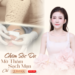 Chăm sóc da mờ thâm sạch mụn chỉ 299k – Giải pháp 